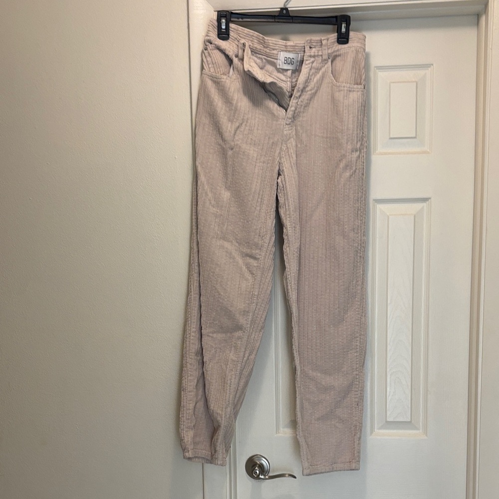 BDG Cream Corduroy Trousers